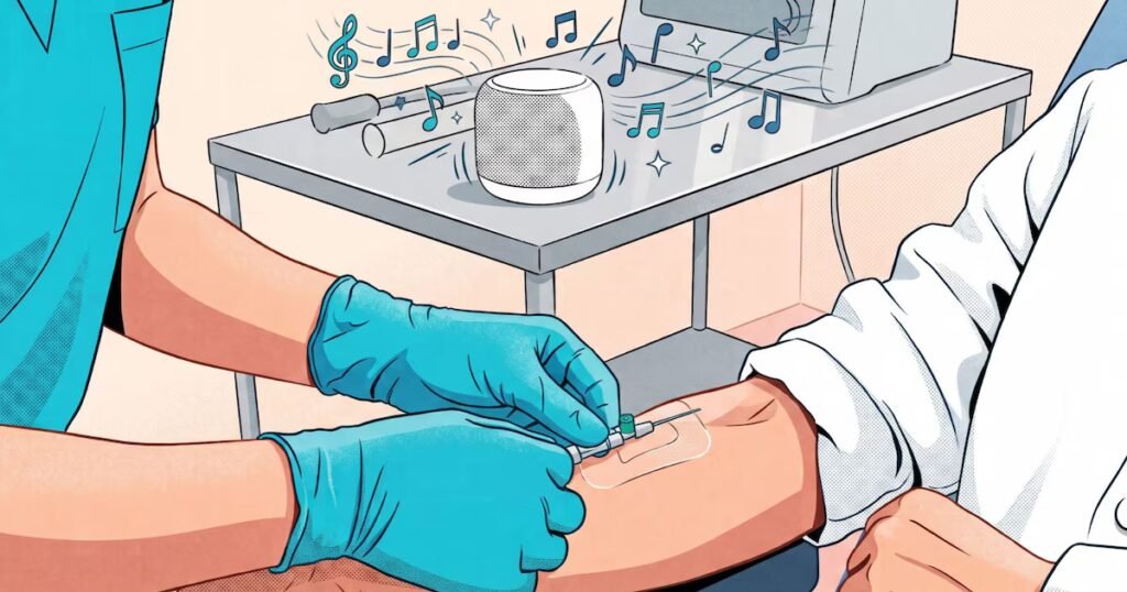 Qué tipo de música reduce el dolor en procedimientos médicos breves